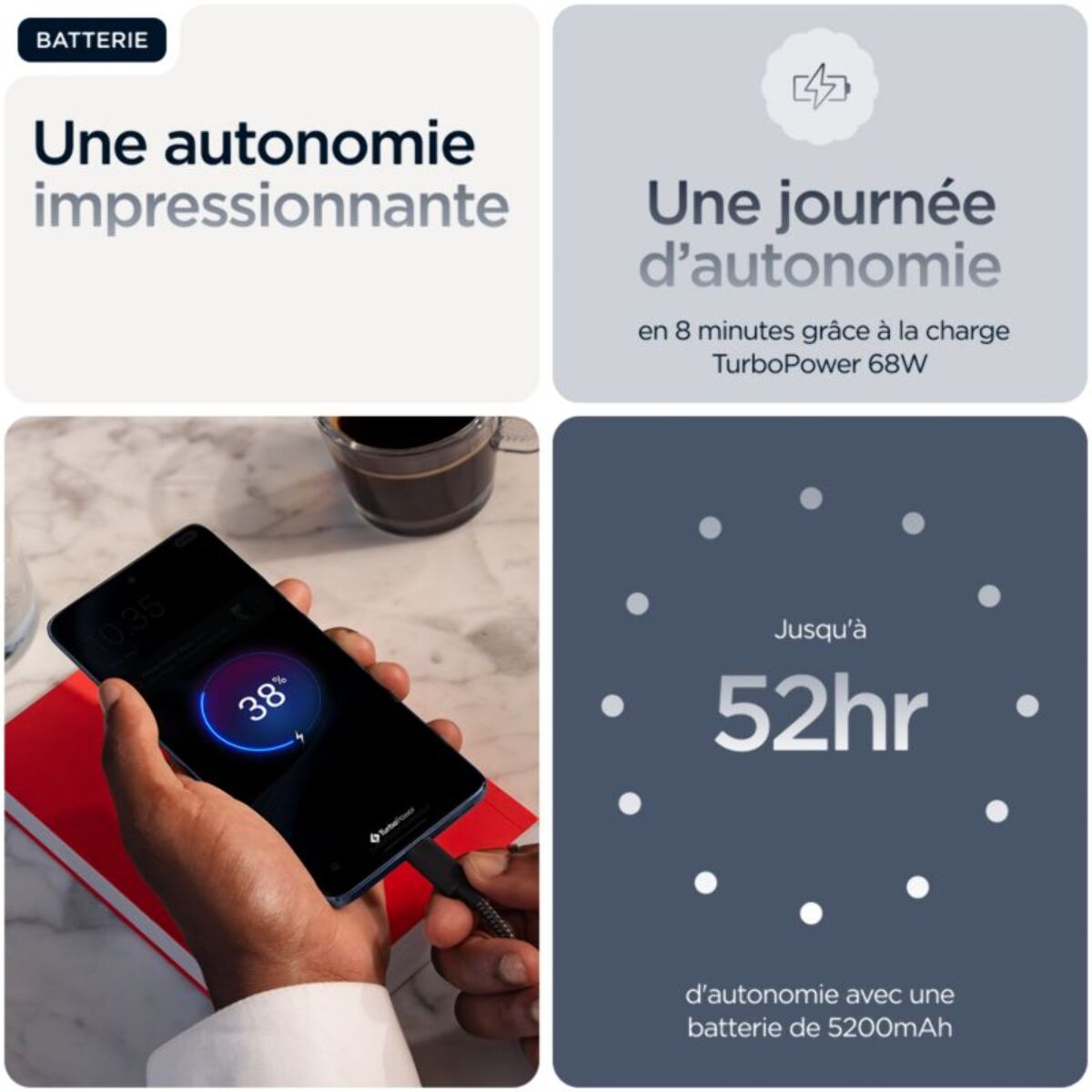 Smartphone MOTOROLA Edge 60 Fusion Bleu 256Go