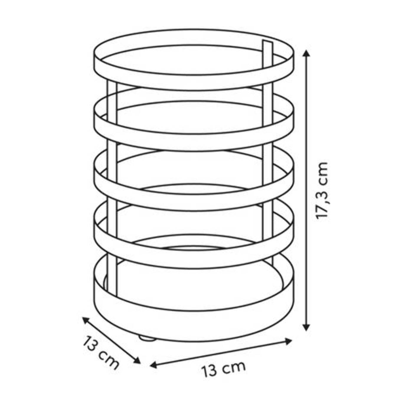 Pot à ustensiles Balm D13x17,3cm blanc