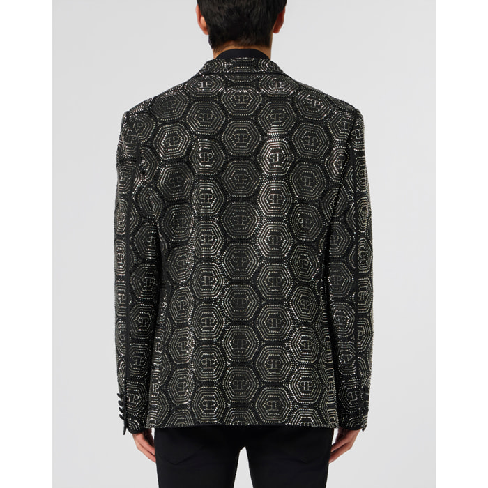 PHILIPP PLEIN Lord Fit Blazer Bling Monogram