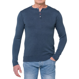 Maglia con bottoni Hot Buttered Urakawa Blu chiaro.