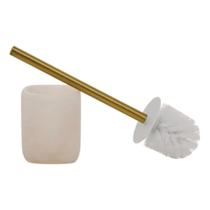 Brosse wc Cloudy blanc H 36 cm