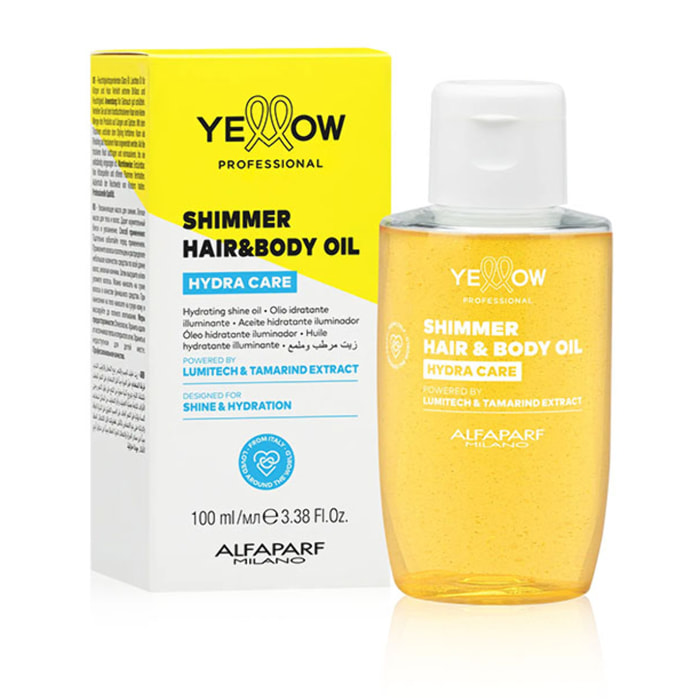 ALFAPARF Yellow Hydra Care Shimmer Hair & Body Oil 100ml