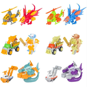 Snap 'n Play Monsters Attack - 6 Assortiti, Collezionabili (Espositore)