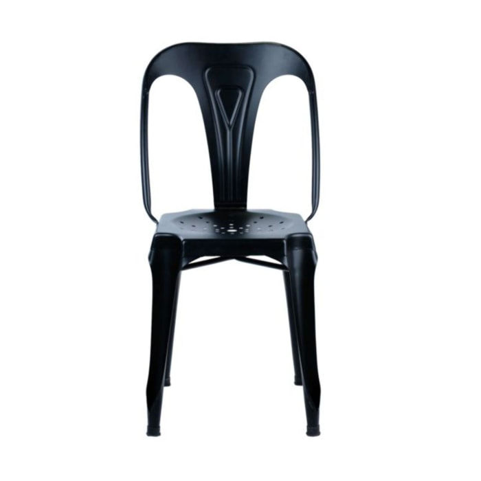 Chaise vintage en métal style industriel - STEAL