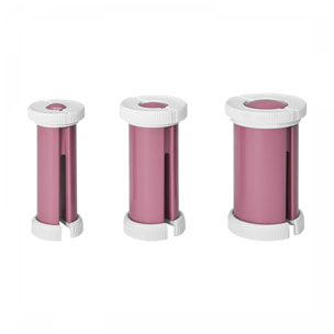 Bigoudis Chauffants Proficare PC-LW 3028 Blanc/Bordeaux