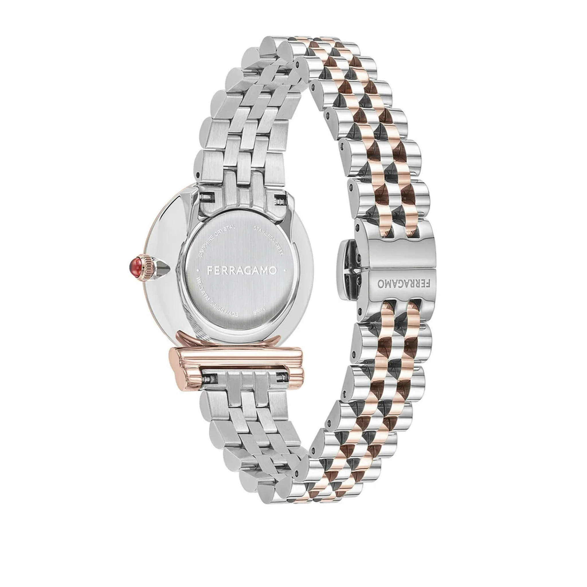 Ferragamo Reloj Analógico De Cuarzo. Gancini Twisted