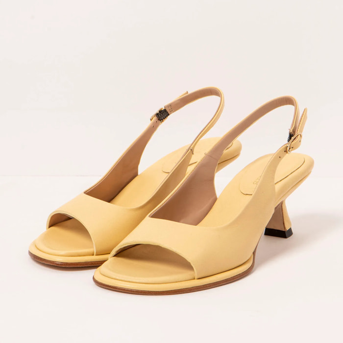 Sandalias con tacón S3165 NAPPA SUN LIGHT/ GLERA color Sun light