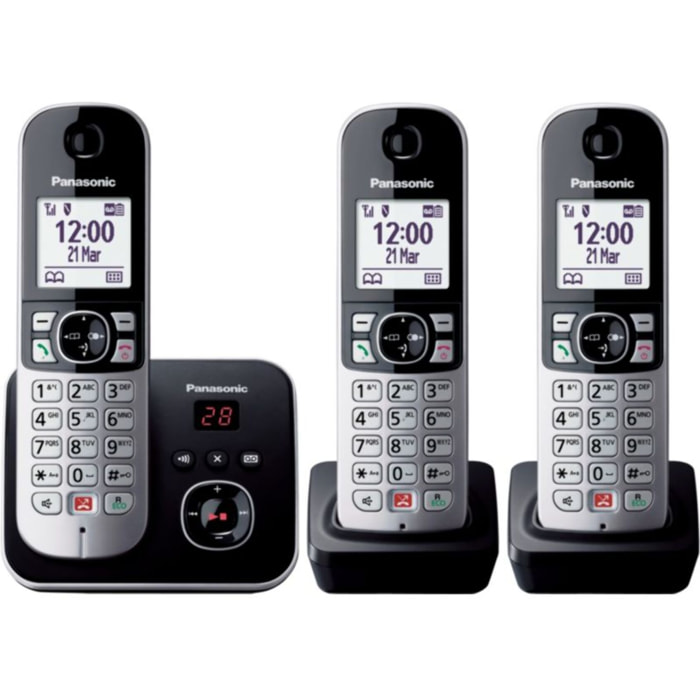Téléphone sans fil PANASONIC KX-TG6863FRB