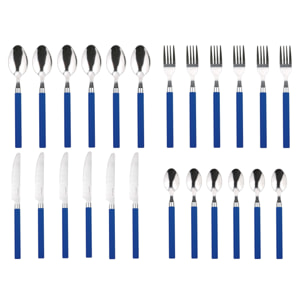 CUBERTERIA 24 PIEZAS  MODELO HAPPIE BLUE- Renberg