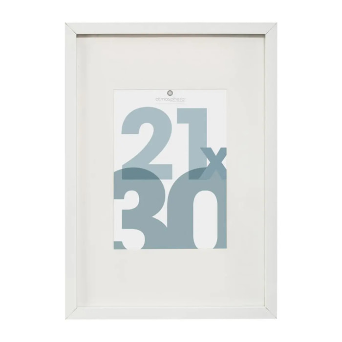 Cadre photo "Manu" blanc 21x30cm