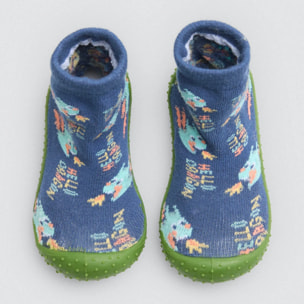 Ciabatte con stampa di drago