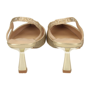 Décolleté sling back Donna Tata Italia Dorato