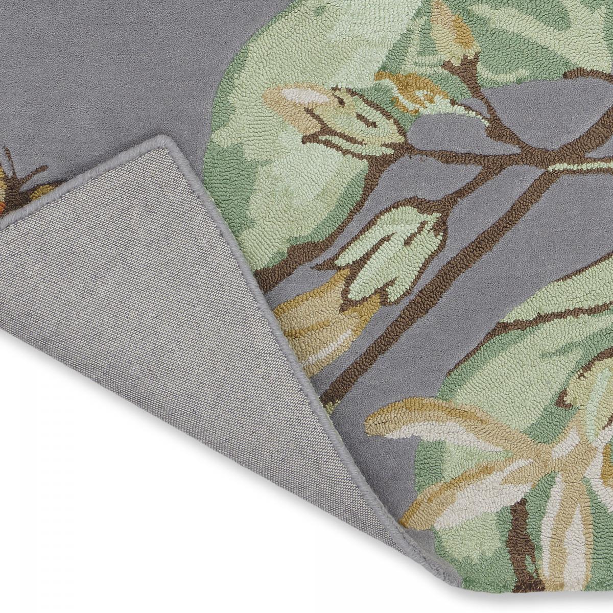 Tapis salon et chambre fait à la main en laine motif floral LUYO