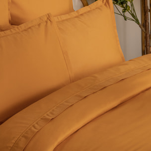 Housse de couette "Carina" coton 240x220cm jaune cumin