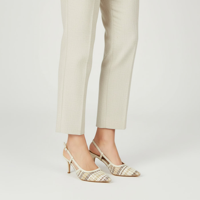 Decolletè con cinturino regolabile - tacco 8,5 cm