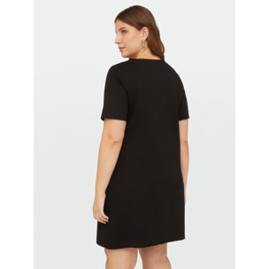 Fiorella Rubino - Vestido de punto de viscosa LENZING™ ECOVERO™ - Negro