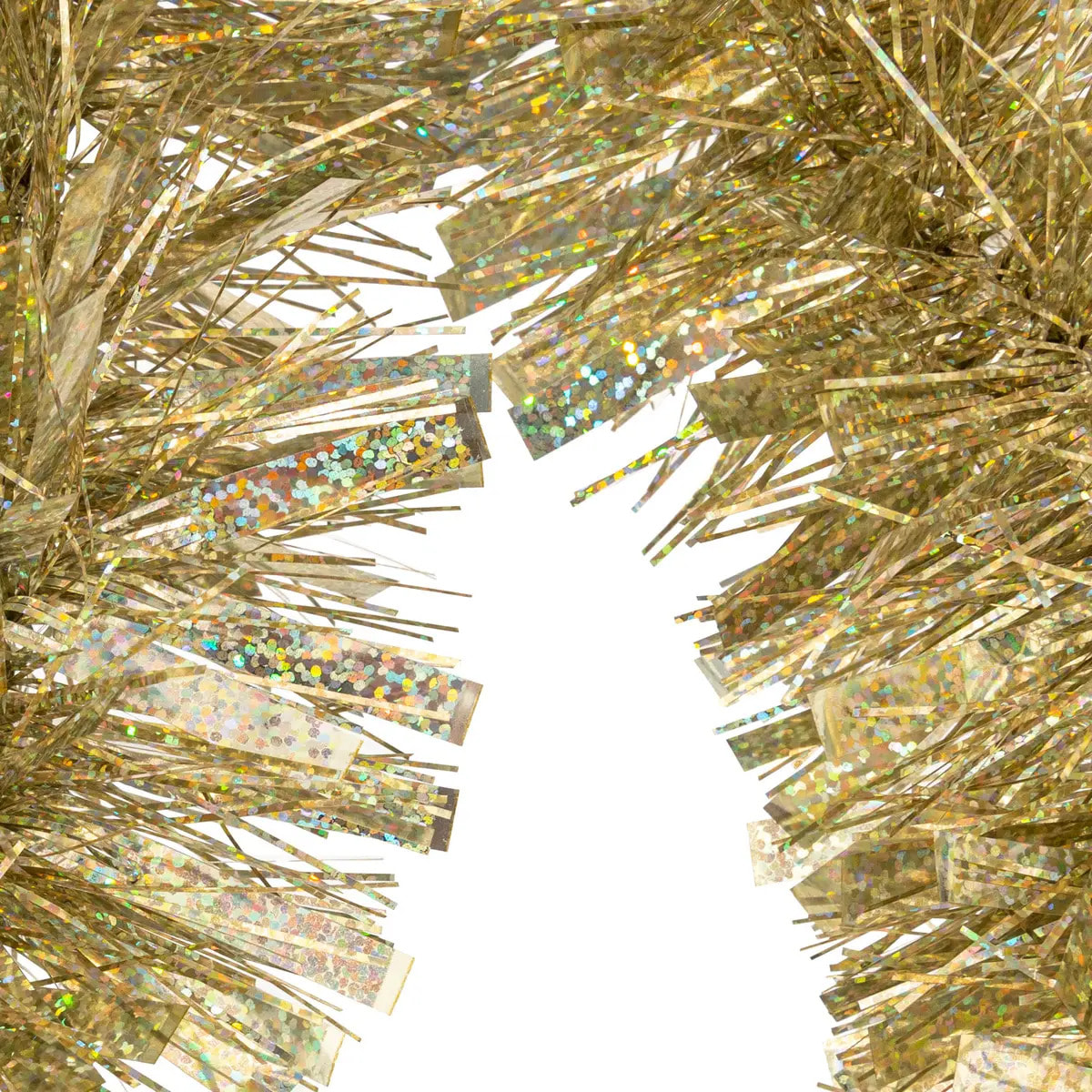 Guirlande de noël longue laser doré 100x6x3m