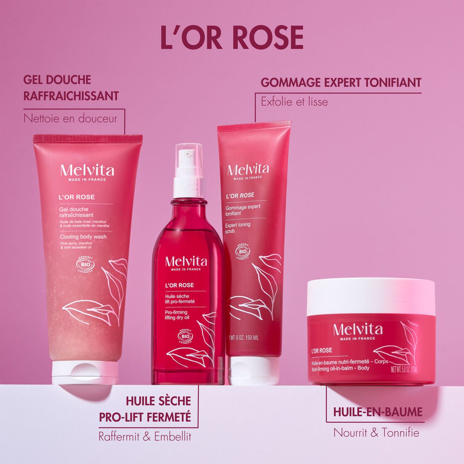 Or Rose - Gel Douche Raffraichissant 200 ml