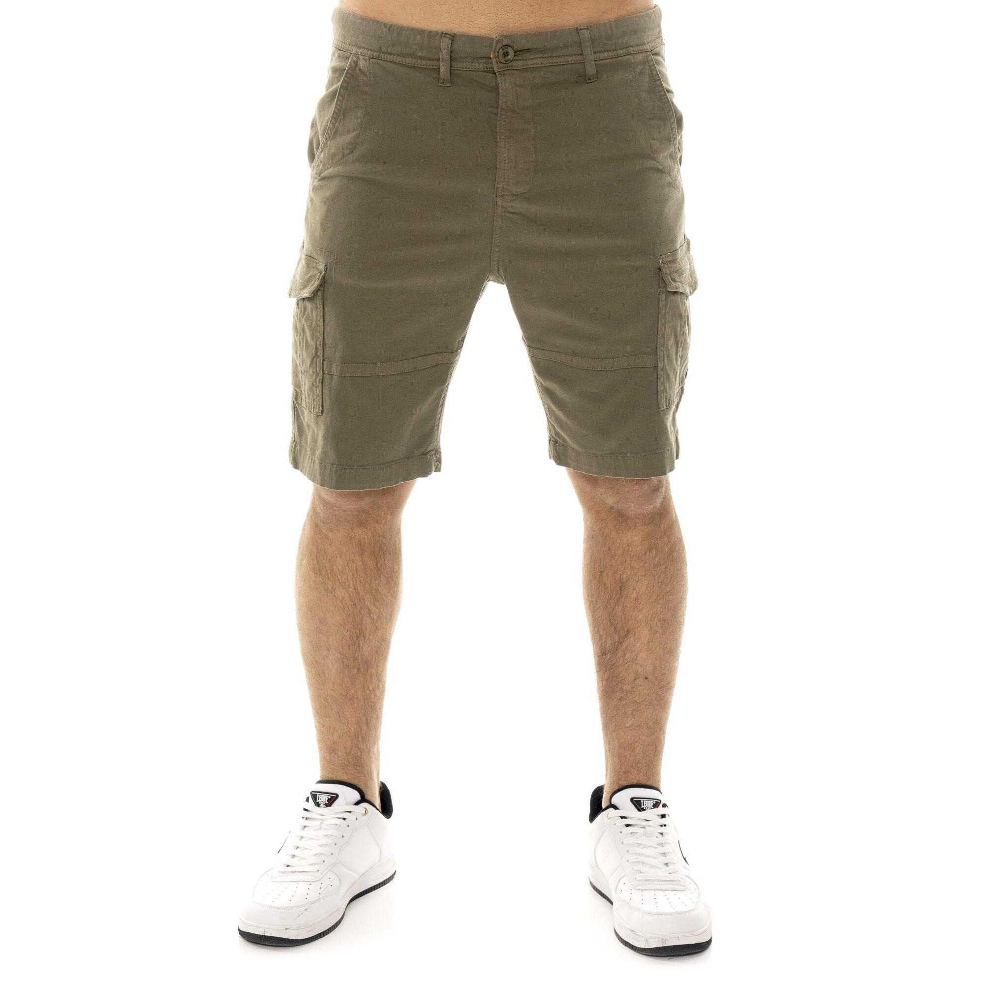 Shorts cargo de sarga para hombre Leone Military 1947