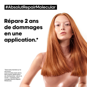 Masque Réparateur Sans Rinçage Absolut Repair Molecular Cheveux Abîmés 100ml - Série Expert