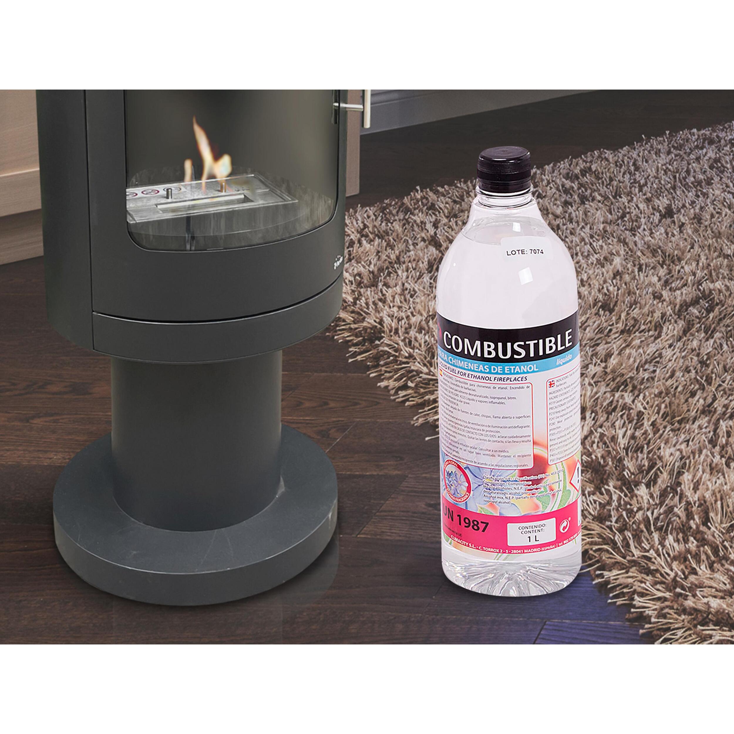 Combustible Etanol de origen natural aroma neutro formato Caja 12 Botellas de 1L cada una 4xBOT-12F PURLINE  W