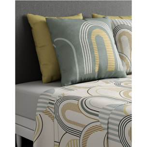 Parure De Drap 3pcs avec Drap housse Bonnet:25cm 100%coton 57fils ColizÉ