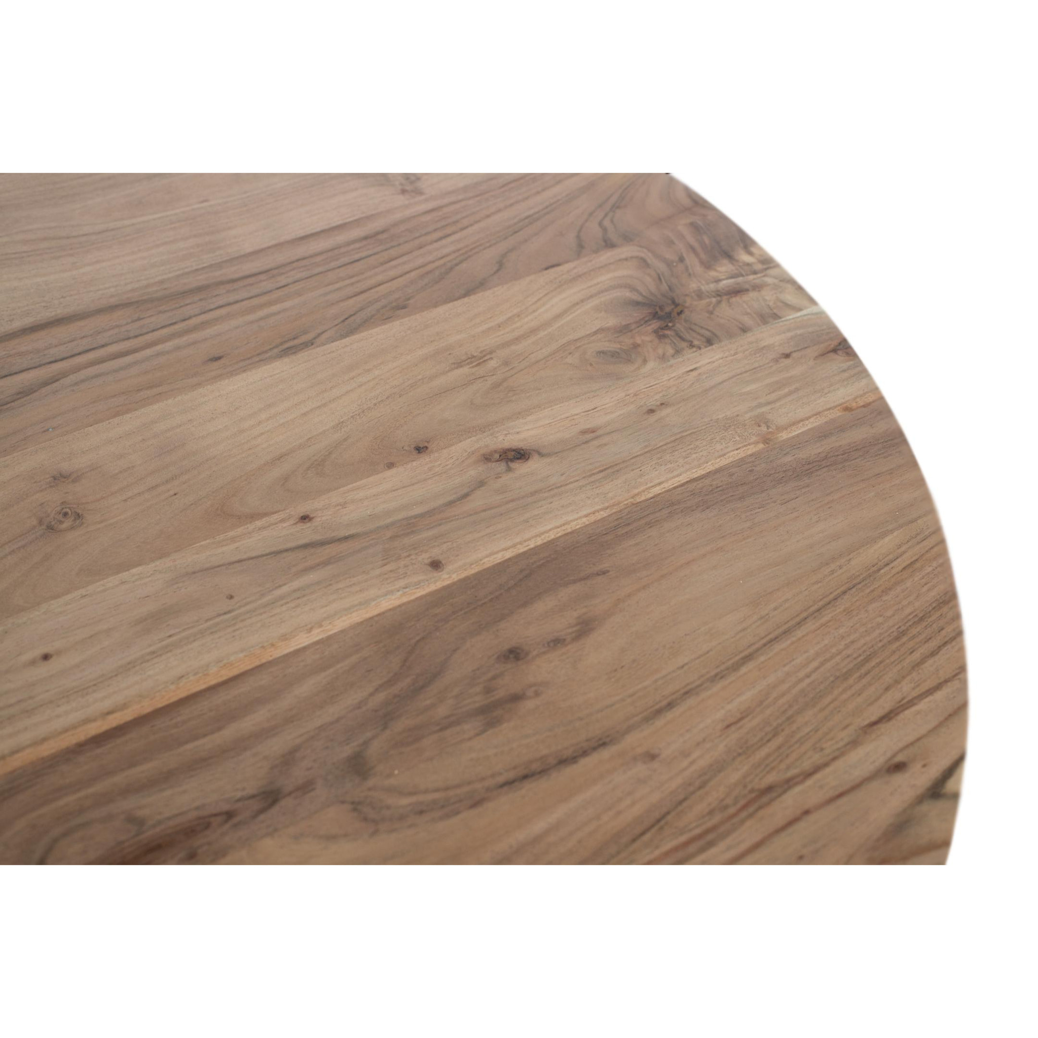 Mesas de Comedor de Madera de Mango 116 Cm Estilo Rústico Moderno
