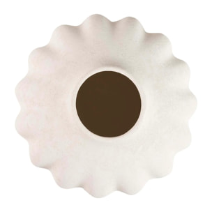 Florero Ceramica Beige 20x20x30 Cm