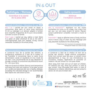 PEDIAKID - P'tit Eczederm Duo - Duo complet IN & OUT - Complément alimentaire probiotiques & crème apaisante naturelle - Peau sensible & sèche -  21 sachets + 1 tube - Lot de 2