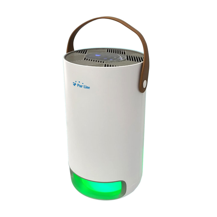 Purificateur d'air avec filtre HEPA, PM2, ioniseur, lampe UV, 3 vitesses et mode AUTO pour 15m2.