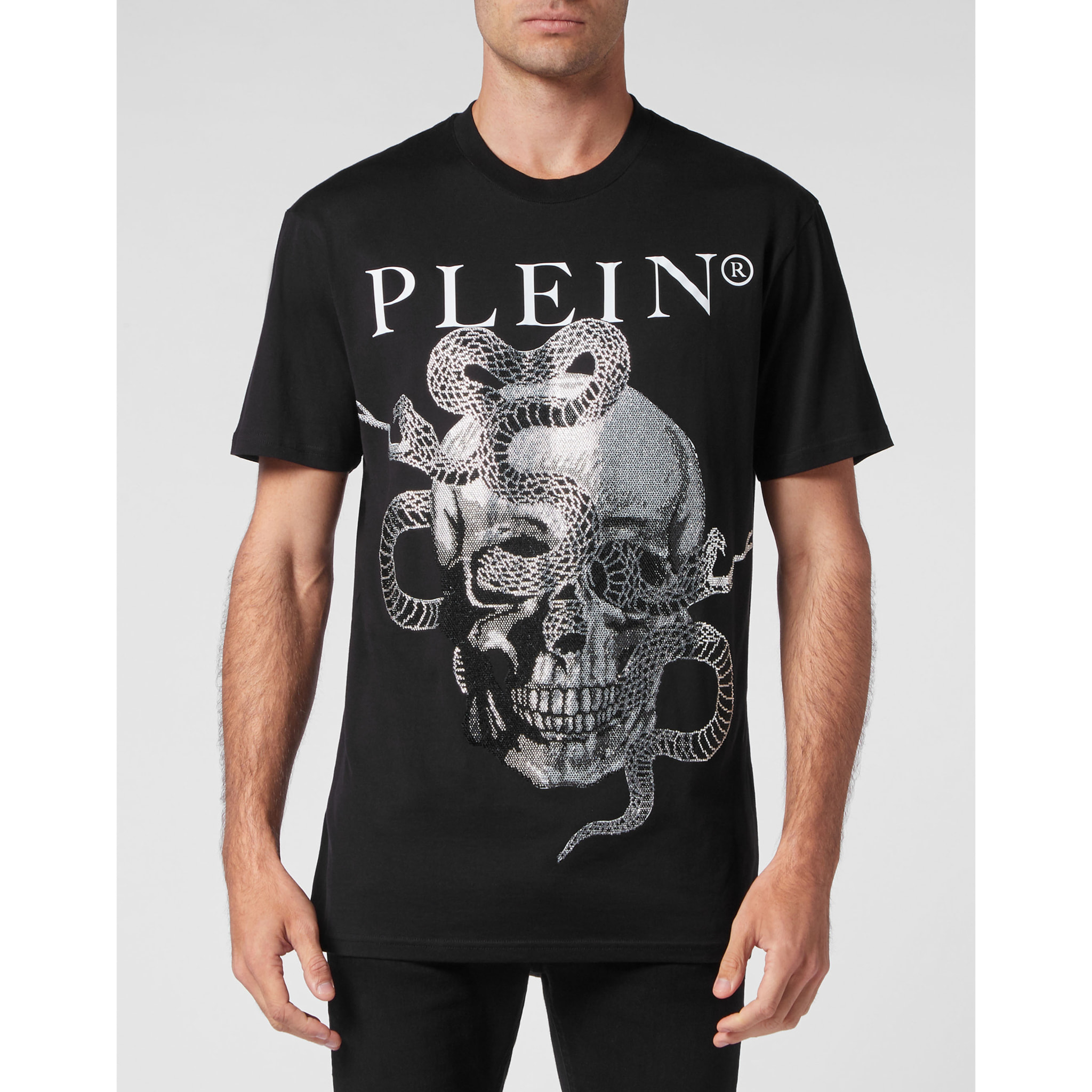 PHILIPP PLEIN T-Shirt Round Neck SKULL