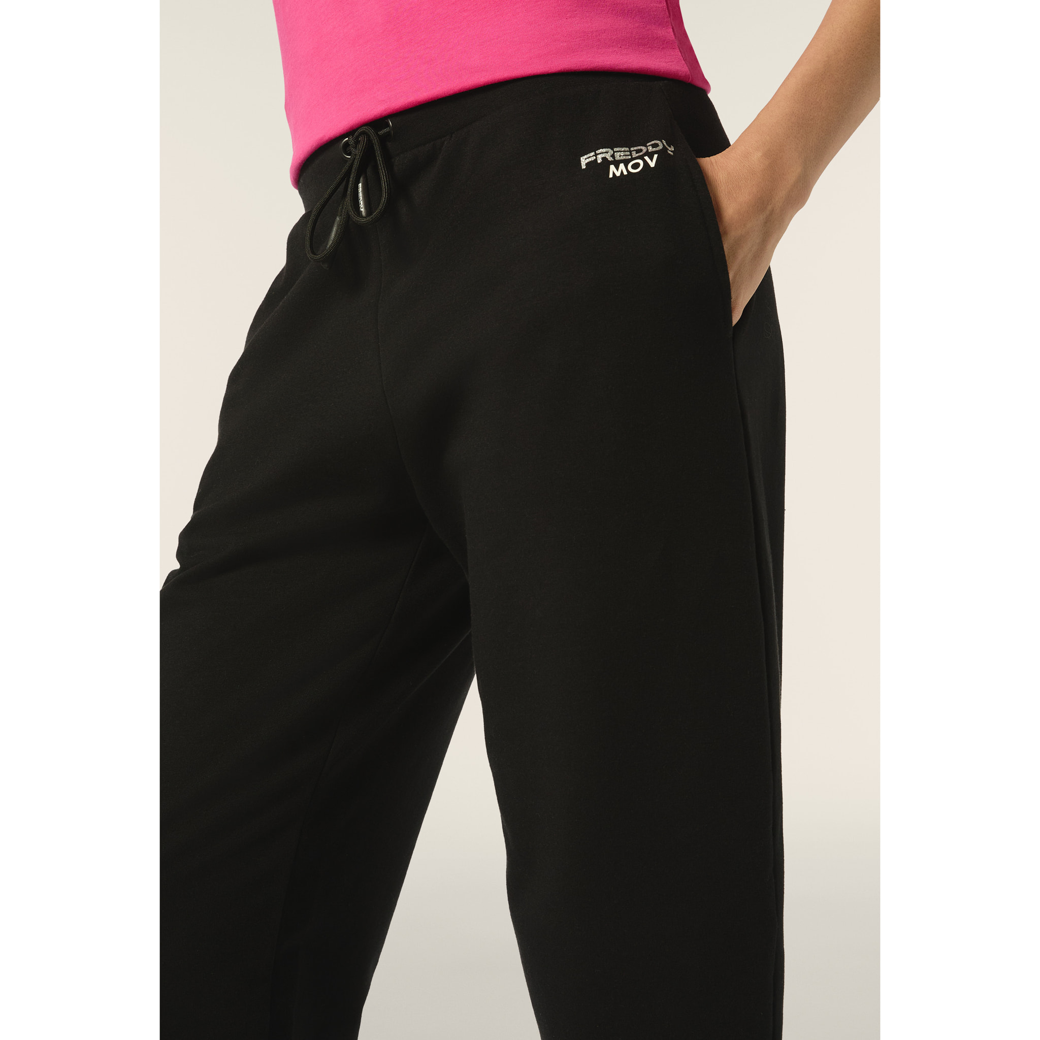 Pantaloni donna Carrot Fit in felpa garzata