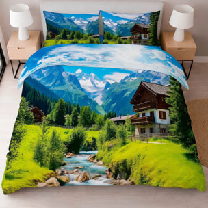 Completo Lenzuola RUSCELLO 100% Cotone e Made in Italy con stampa digitale HD