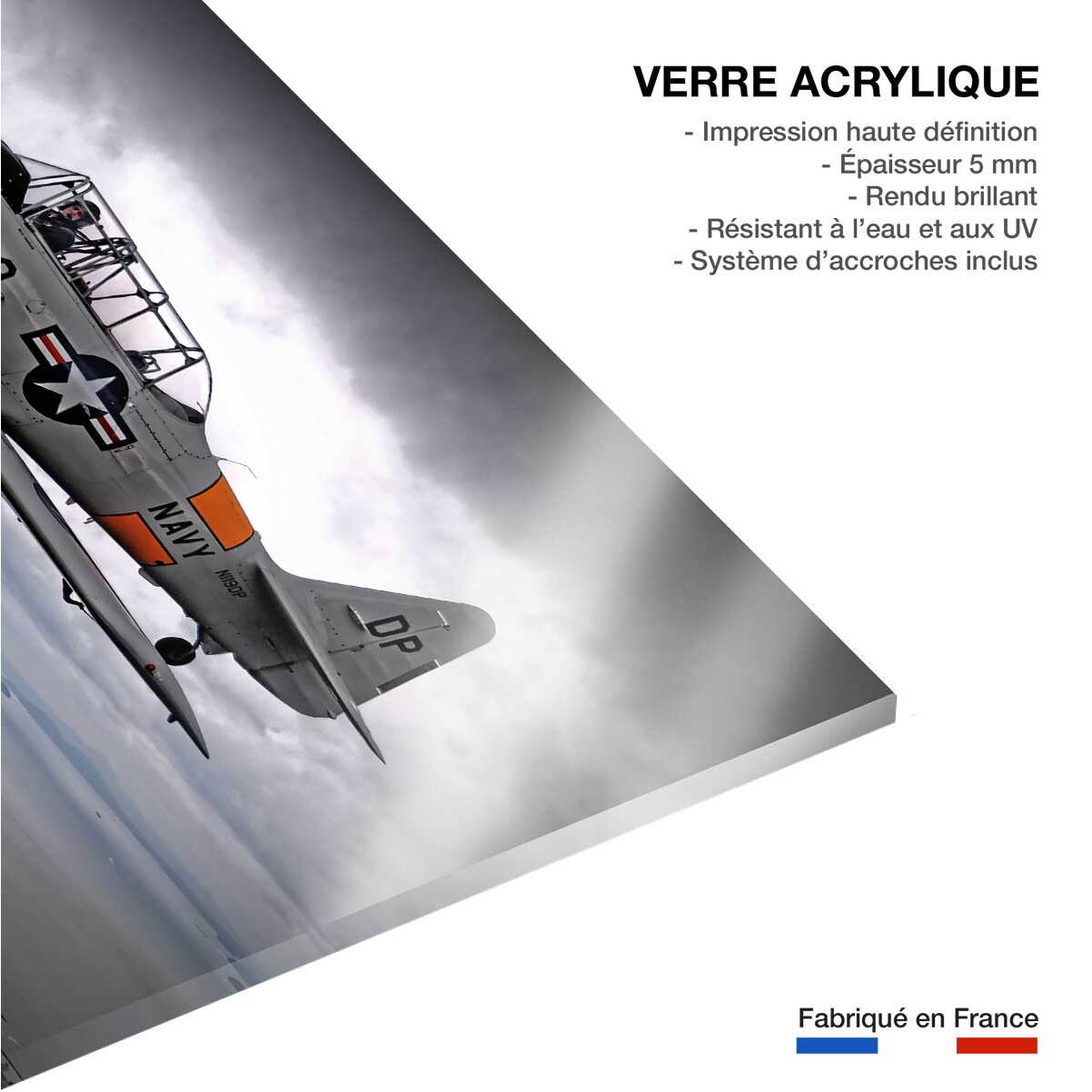 Tableau navy in the sky Tableau plexiglas