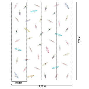 Papier peint Summer Line up Intissé