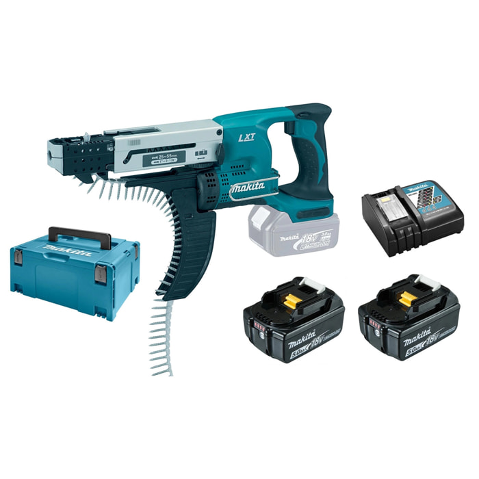 Visseuse plaque de plâtre 18V 5.0Ah MAKITA - DFR550RTJ