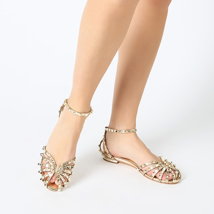 Ballerine slingback donna dorate
