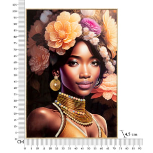 DIPINTO SU TELA C/CORNICE ZENA -A- CM 72X4,5X102