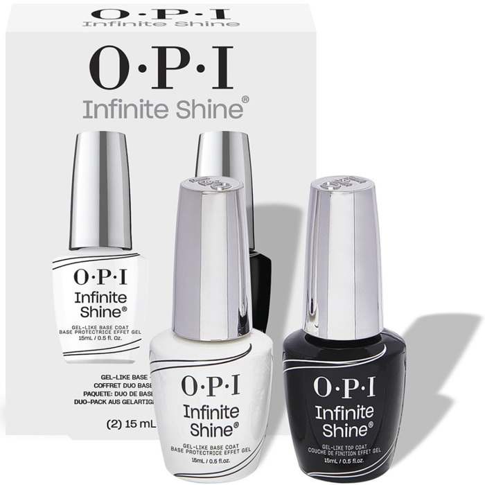 Duo Infinite Shine - Base et Top Coat Duo Pack - 30ml Bubble Bath - Vernis à ongles Nail Lacquer - 15 ml