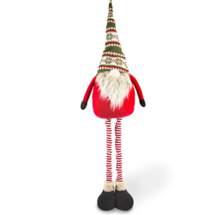 Gnomo con barba e gambe estendibili Excelsa – Gnomo, Poliestere multicolore