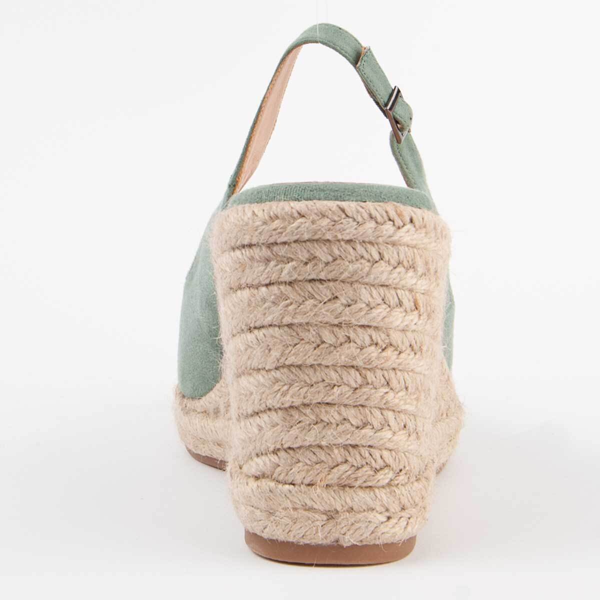 Alpargata De Cuña - Verde - Altura: 8 Cm