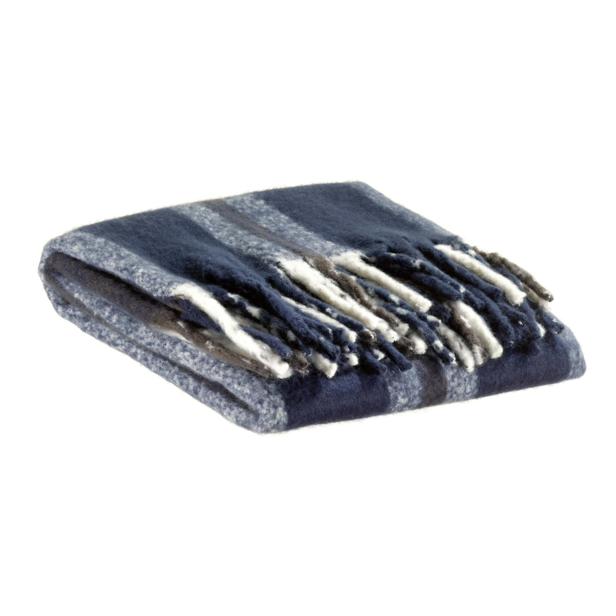 Plaid recyclé Isabel rayé