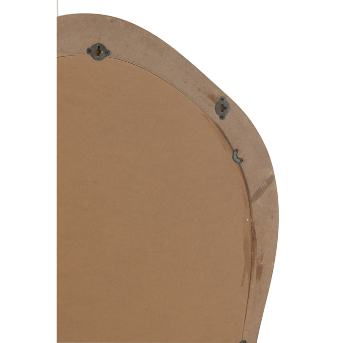 J-Line Miroir Mural Moderna Mdf/Miroir Blanc Small