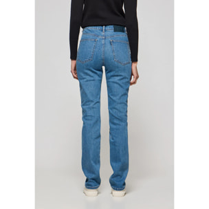 Pantalón denim azul Tanya con detalles Polo Club