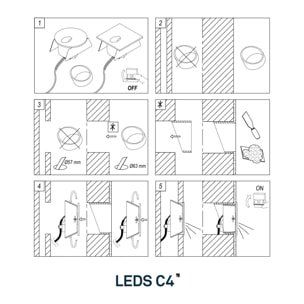 LEDS·C4 Señalizacion Step Round 2W 3000K CRI 80 Blanco IP20 67Lm