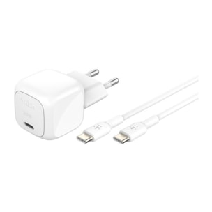 Chargeur BELKIN 30W USB charge rapide PPS Blanc