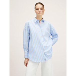 Motivi - Camicia over a righe - Azzurro