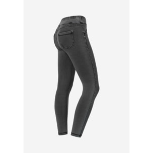 Leggings N.O.W.® superskinny vita media in jersey denim
