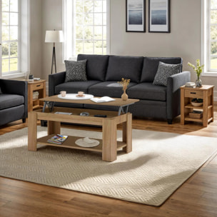 Mesa de centro elevable Lya Roble Canadian