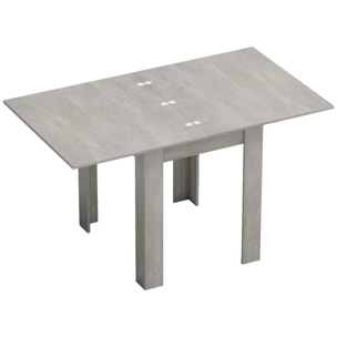 Table extensible 4-6 personnes 70-140L x 80P x 79H cm effet bois gris
